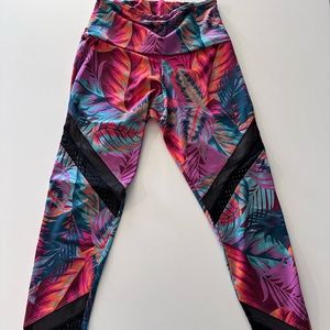 Tropical legging with black mesh ONZIE
